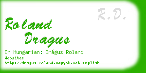 roland dragus business card